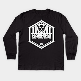 Warning: Corrosive Kids Long Sleeve T-Shirt